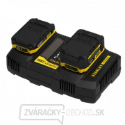 Stanley FatMax SFMCB24 V20 18V dvojportová nabíjačka batérií Náhľad