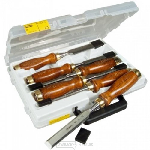 6-dielna sada Baileyho dlát s drevenou rukoväťou 6, 10, 12, 16, 20 a 25 mm Stanley 1-16-416