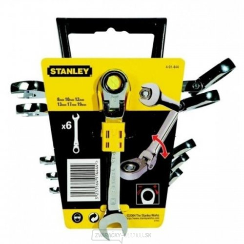 6-dielna sada kĺbových račňových kľúčov Stanley 4-91-444 6-dielna sada kĺbových račňových kľúčov Stanley 4-91-444 gallery main image