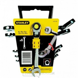 6-dielna sada kĺbových račňových kľúčov Stanley 4-91-444 6-dielna sada kĺbových račňových kľúčov Stanley 4-91-444 gallery main image