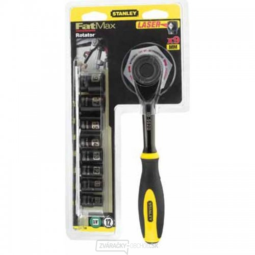 3/8" 9-dielna sada nástrčiek FatMax s račňou STANLEY ROTATOR 0-94-606