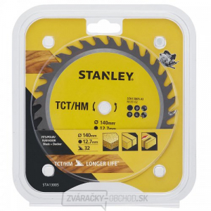 TCT/HM pílový kotúč 140 x 12,7 mm, 32 zubov Stanley STA13005