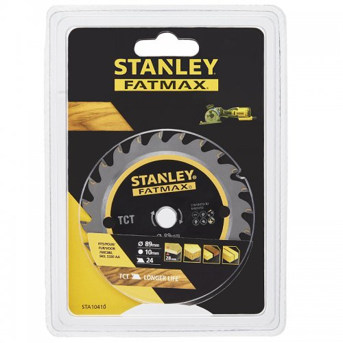 Pílový list na drevo TCT 89 x 10 mm, 24 zubov Stanley STA10410