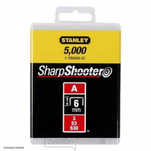 LD sponky TYP A 5/53/530, 6mm 5000ks Stanley 1-TRA204-5T LD sponky TYP A 5/53/530, 6mm 5000ks Stanley 1-TRA204-5T gallery main image