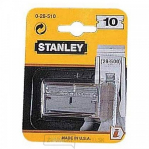 Čepeľ pre kovovú škrabku na sklo 40 mm 10 ks Stanley 0-28-510 Čepeľ pre kovovú škrabku na sklo 40 mm 10 ks Stanley 0-28-510 gallery main image