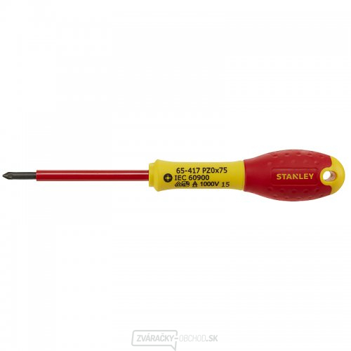 Skrutkovač Pozidriv izolovaný Pz0x75mm Stanley FatMax 1-65-417