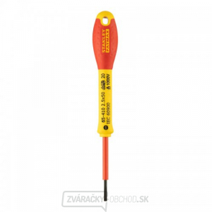 Skrutkovač FATMAX izolovaný 1000V 2,5x50 Stanley 0-65-410 Skrutkovač FATMAX izolovaný 1000V 2,5x50 Stanley 0-65-410 gallery main image