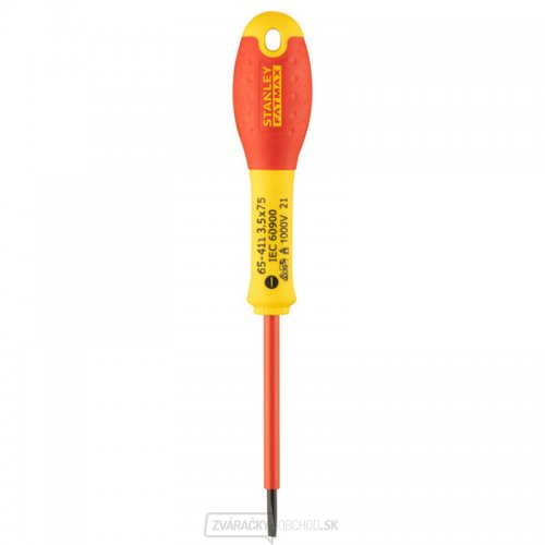 Skrutkovač FATMAX izolovaný 1000V 3,5x75 Stanley 0-65-411 Skrutkovač FATMAX izolovaný 1000V 3,5x75 Stanley 0-65-411 gallery main image
