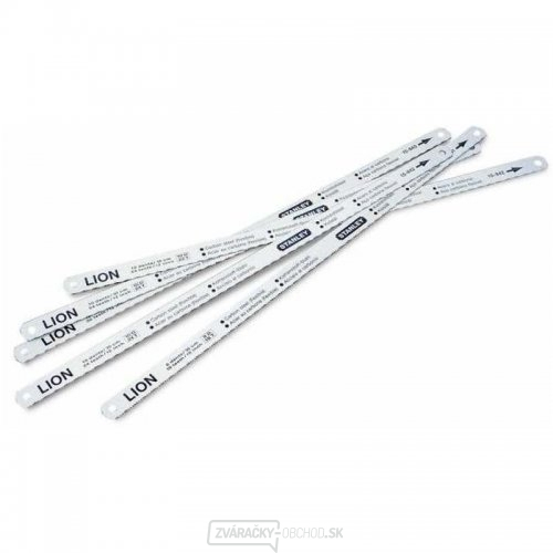 Náhradné čepele Lion 8,10 a 12TPI 5ks Stanley 0-15-801