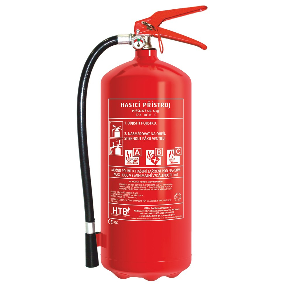 E-shop Vítkovice HTB HTB - Hasiaci prístroj P6F/S 6Kg P6F/S
