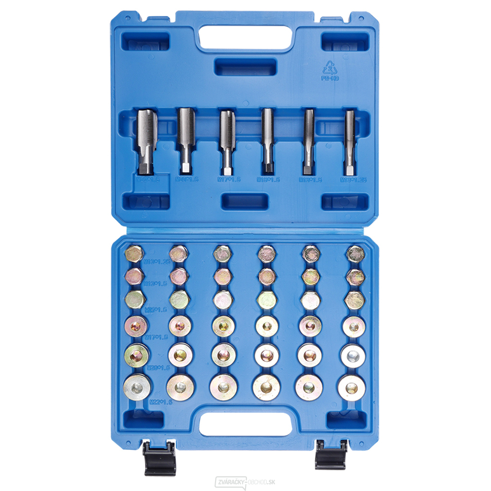 Súprava na opravu závitov olejových vaní, 114 ks Matabro MB-02-01325