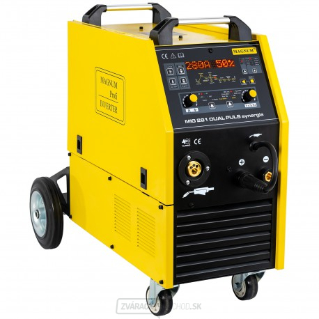 Zvárací invertor MIG | MIG 281 Dual Puls Synergia | 280A/60% | horák 24/3m + káble