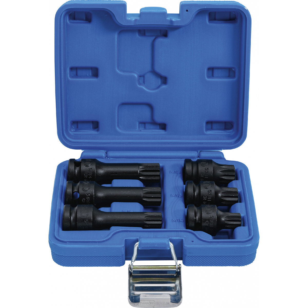 Súprava silových nástrčných hlavíc | 12,5 mm (1/2") | vnútorný tisícihran (pre XZN) M14 - M18 | 6dielna BGS 5380