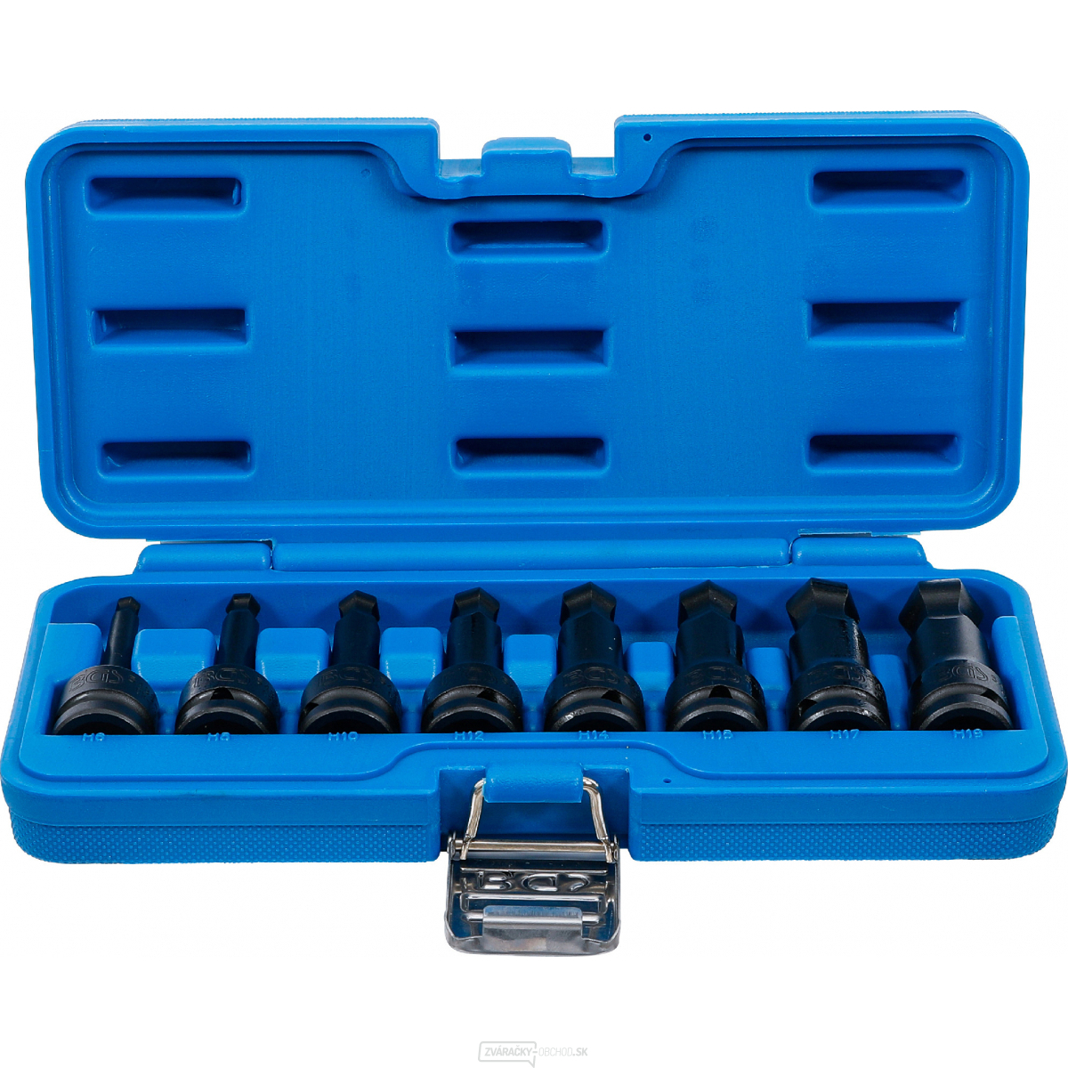 Súprava silových nástrčných hlavíc | dĺžka 75 mm | 12,5 mm (1/2") | vnútorný šesťhran s guľovou hlavou 6 - 19 mm BGS 5488