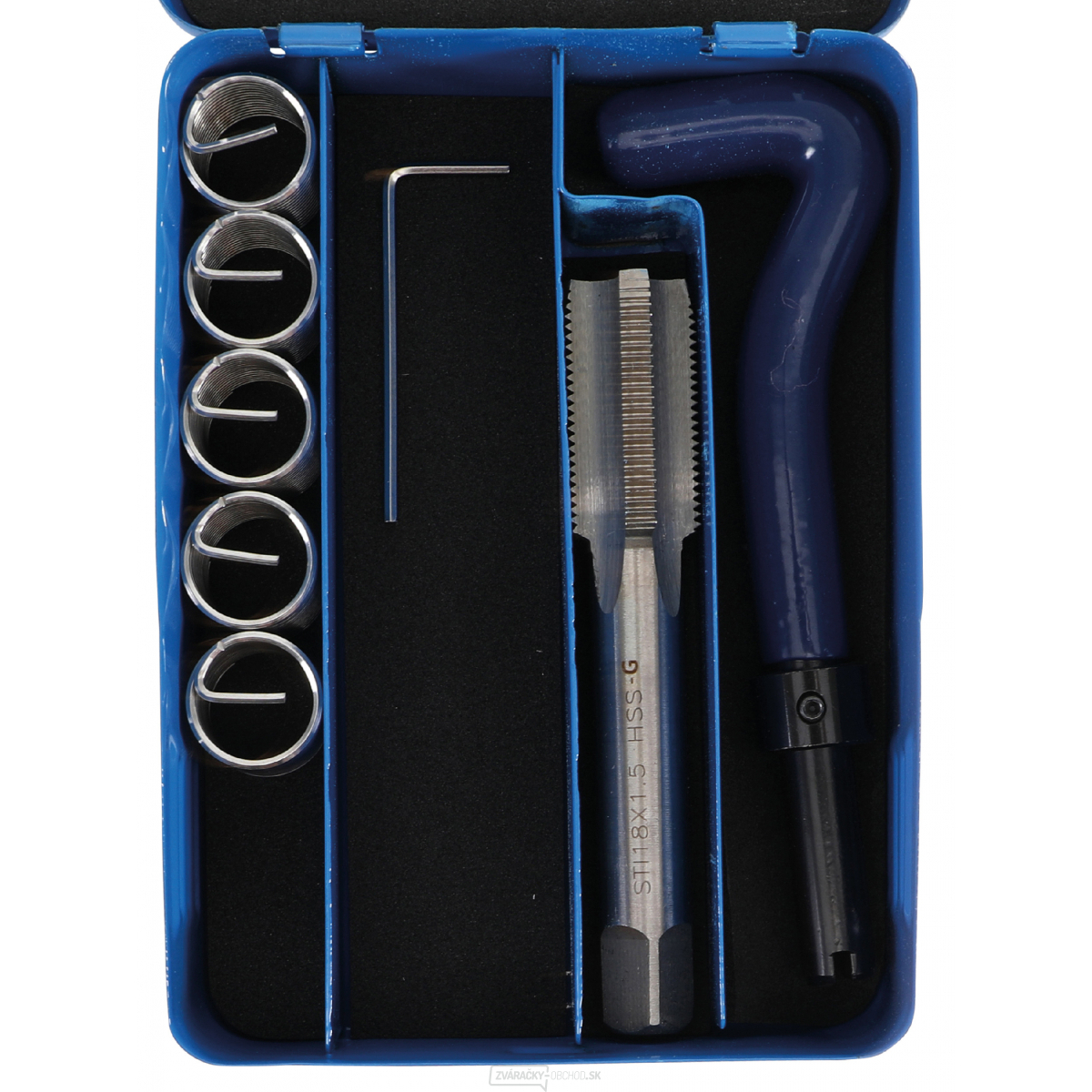 Súprava na opravu závitu | M18 x 1,5 mm | 7dielna, BGS 9433