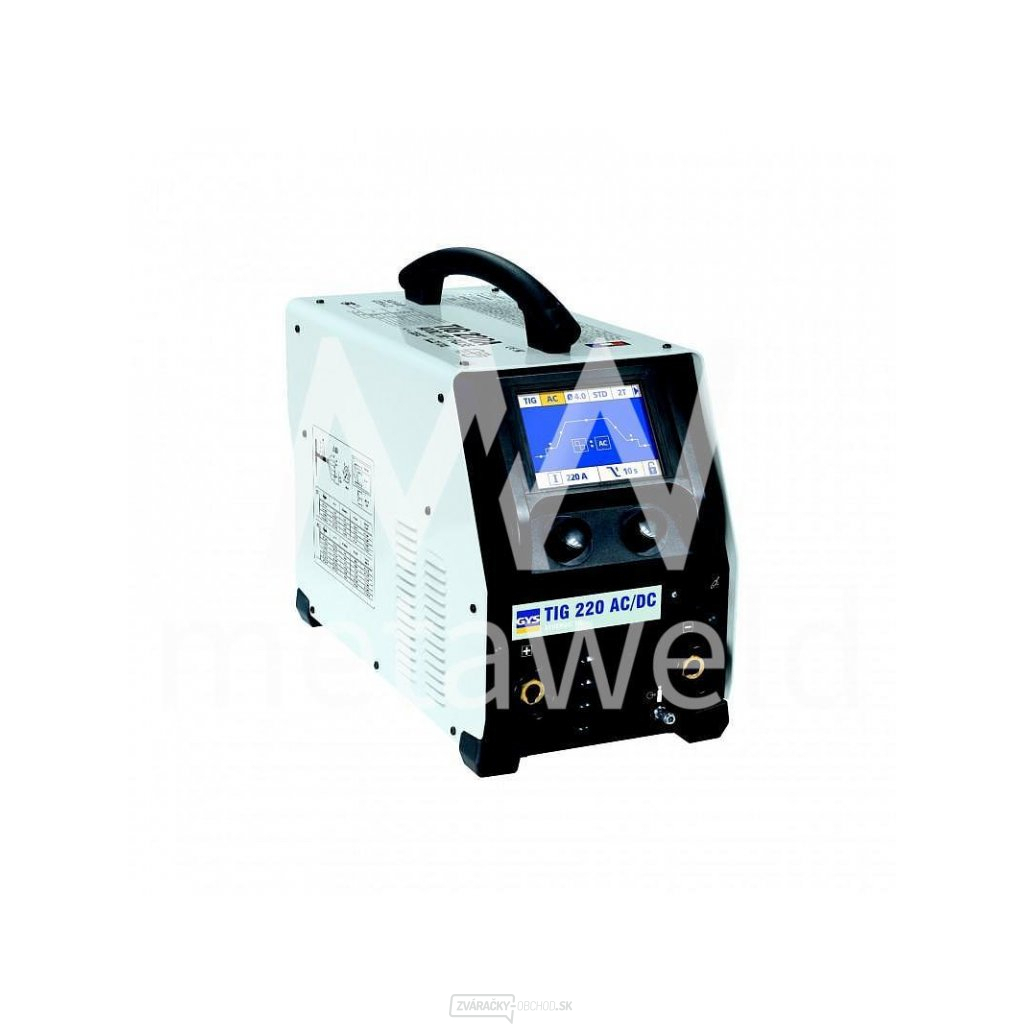 Zvárací stroj GYS TIG 220 AC/DC-HF FV v súprave AL1 (chladenie vzduchom)