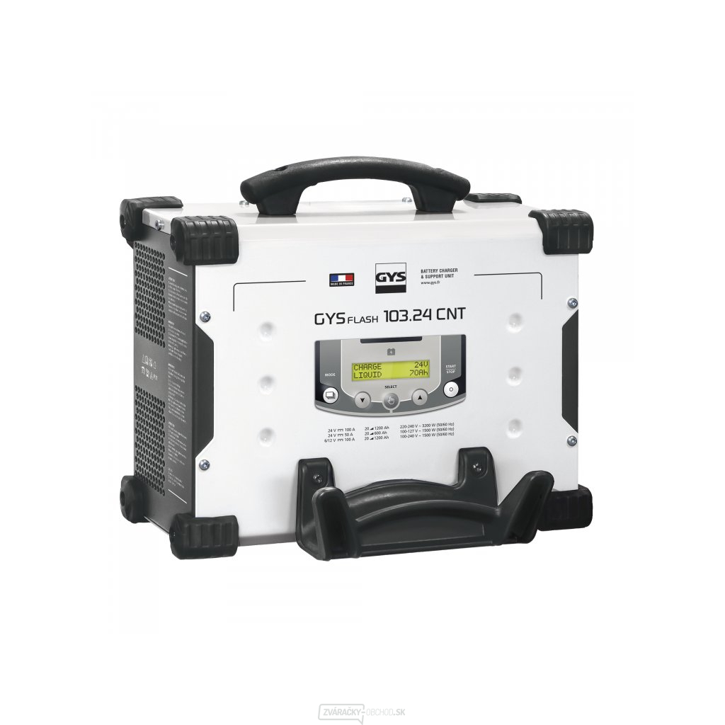 Multifunkčná nabíjačka autobatérií GYS GYSFLASH 103.24 CNT FV (5 m káblov)