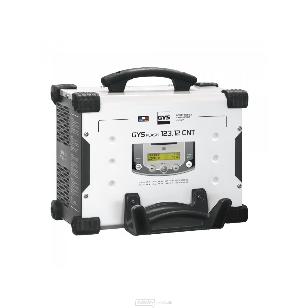 Multifunkčná nabíjačka autobatérií GYS GYSFLASH 123.12 CNT FV (5 m káblov)