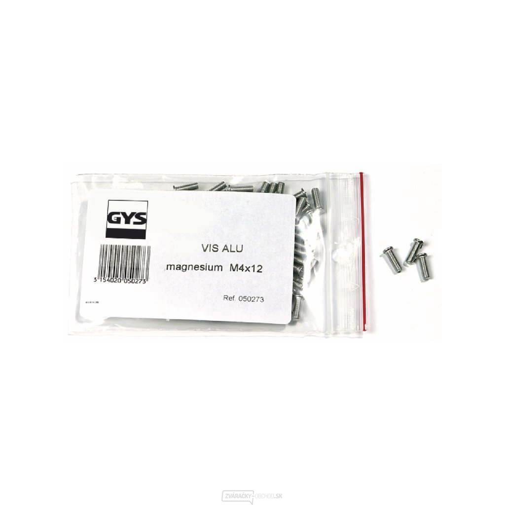 Hliníkové skrutky s horčíkom GYS M4 12mm - 1000ks Hliníkové skrutky s horčíkom GYS M4 12mm - 1000ks gallery main image