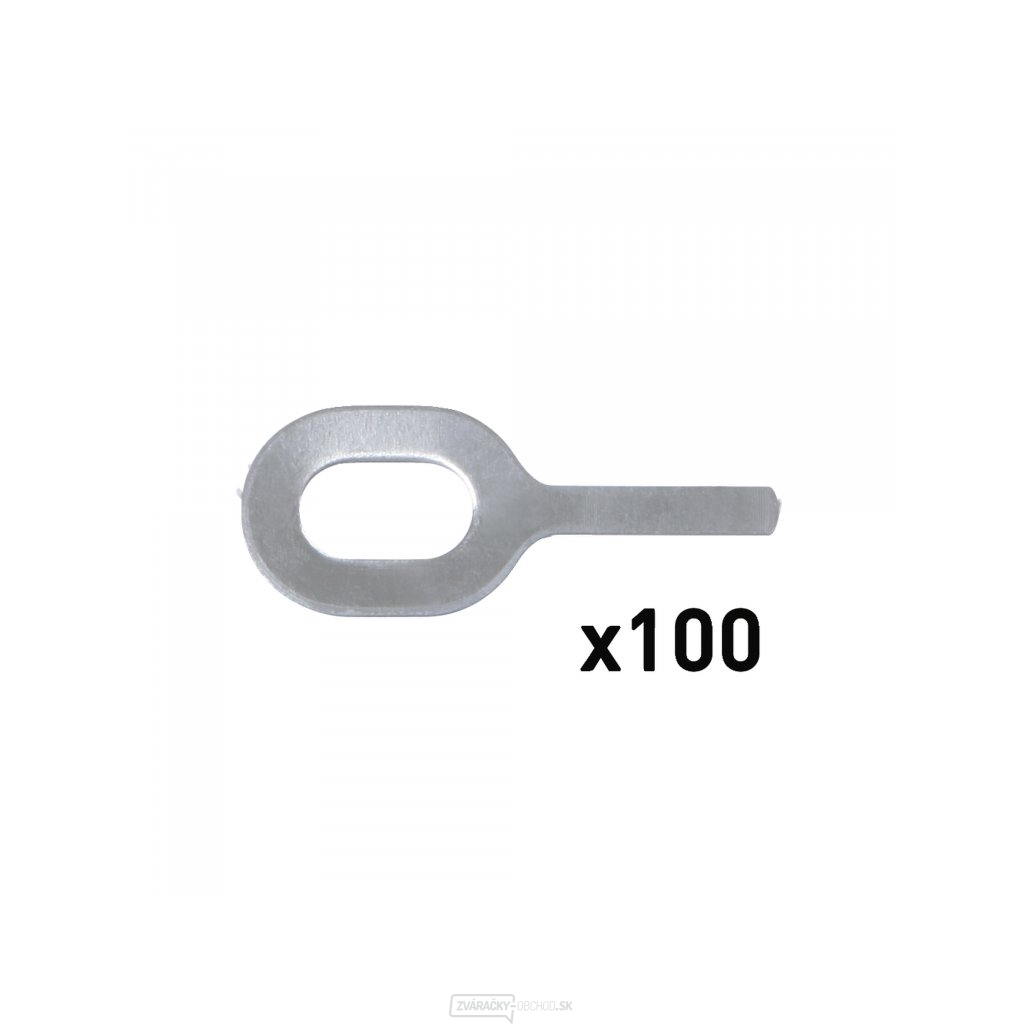 Rovné hliníkové výsuvné oká GYS AlMgSi 1 mm pre ARC PULL - 100ks