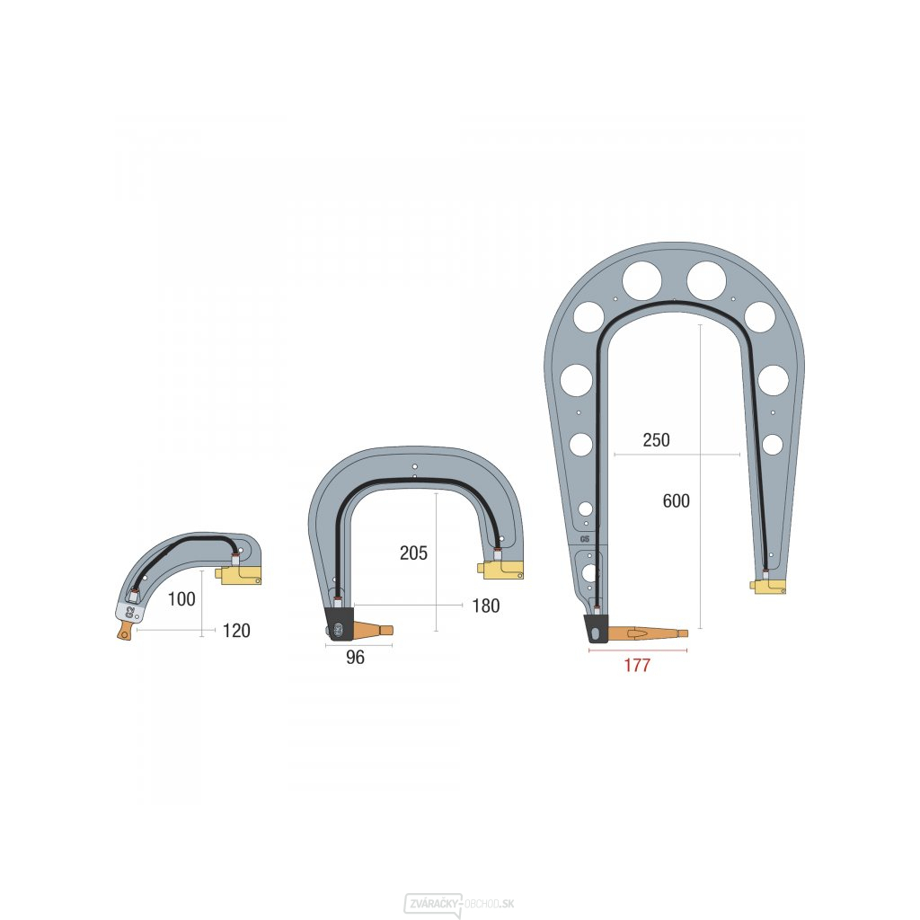 Sada 3 izolovaných ramien typu G - G2 G3 G5 Sada 3 izolovaných ramien typu G - G2 G3 G5 gallery main image