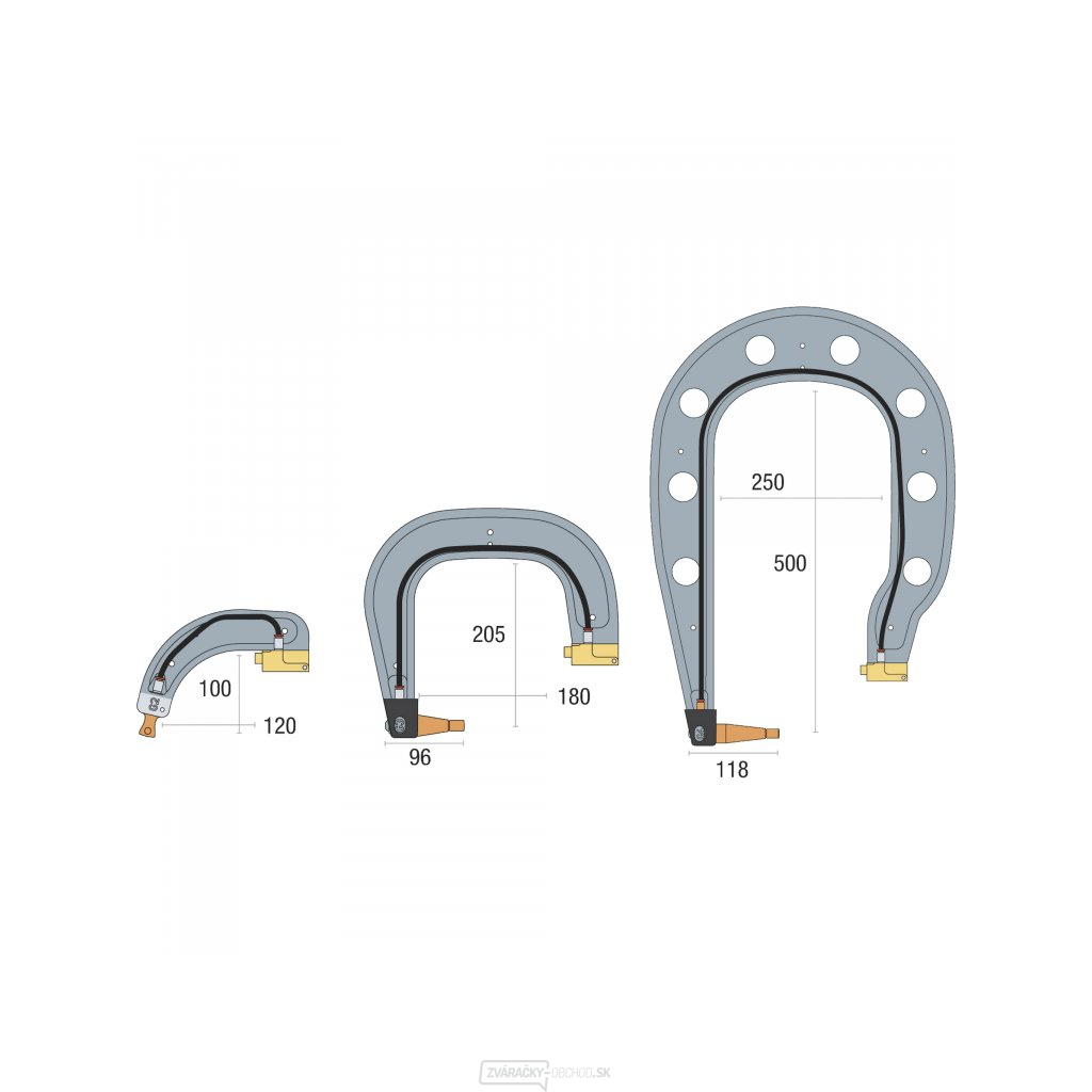 Sada 3 izolovaných ramien typu G - G2 G3 G4 Sada 3 izolovaných ramien typu G - G2 G3 G4 gallery main image