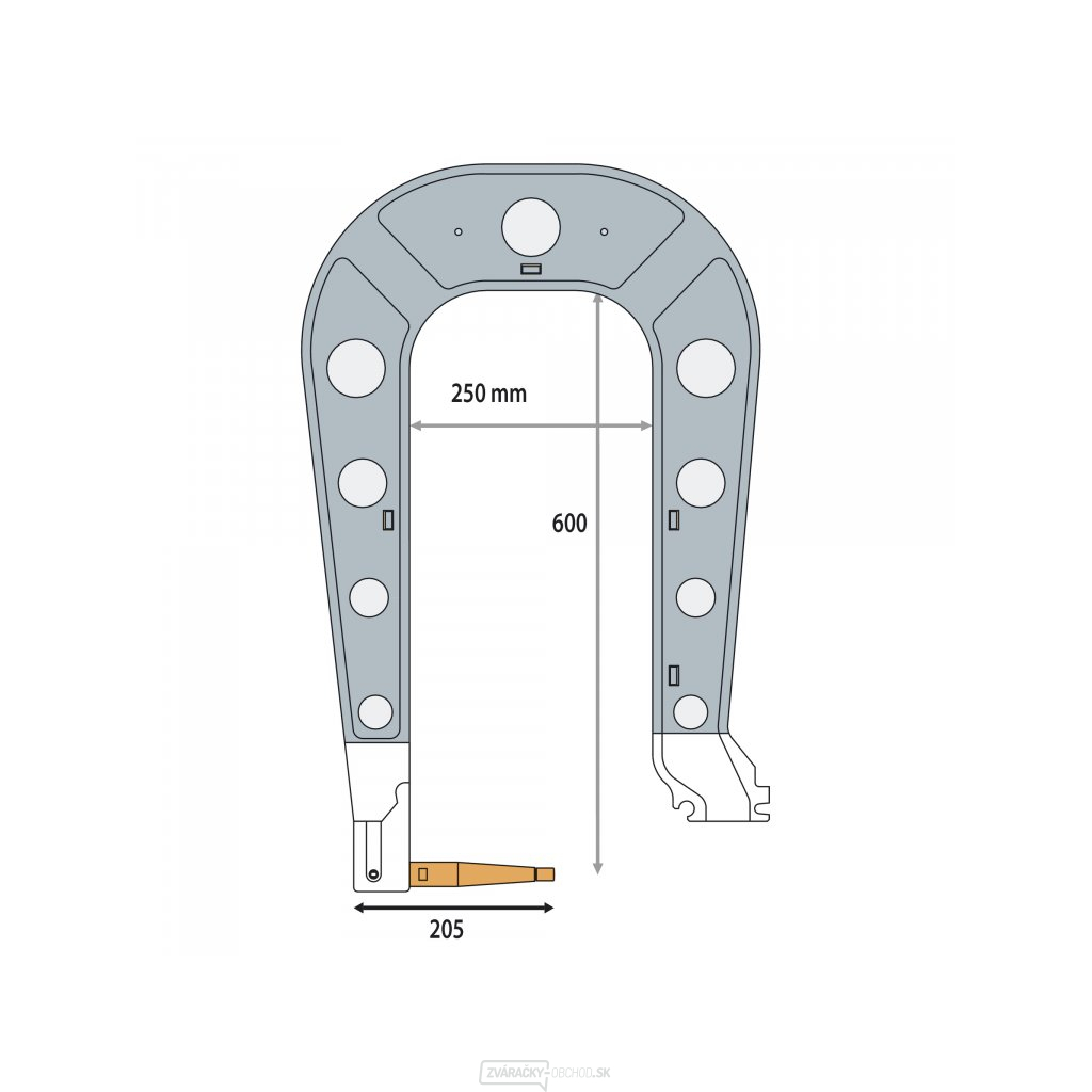 Náhradné rameno pre bodovacie kliešte VAS GYS typ C9 - izolované