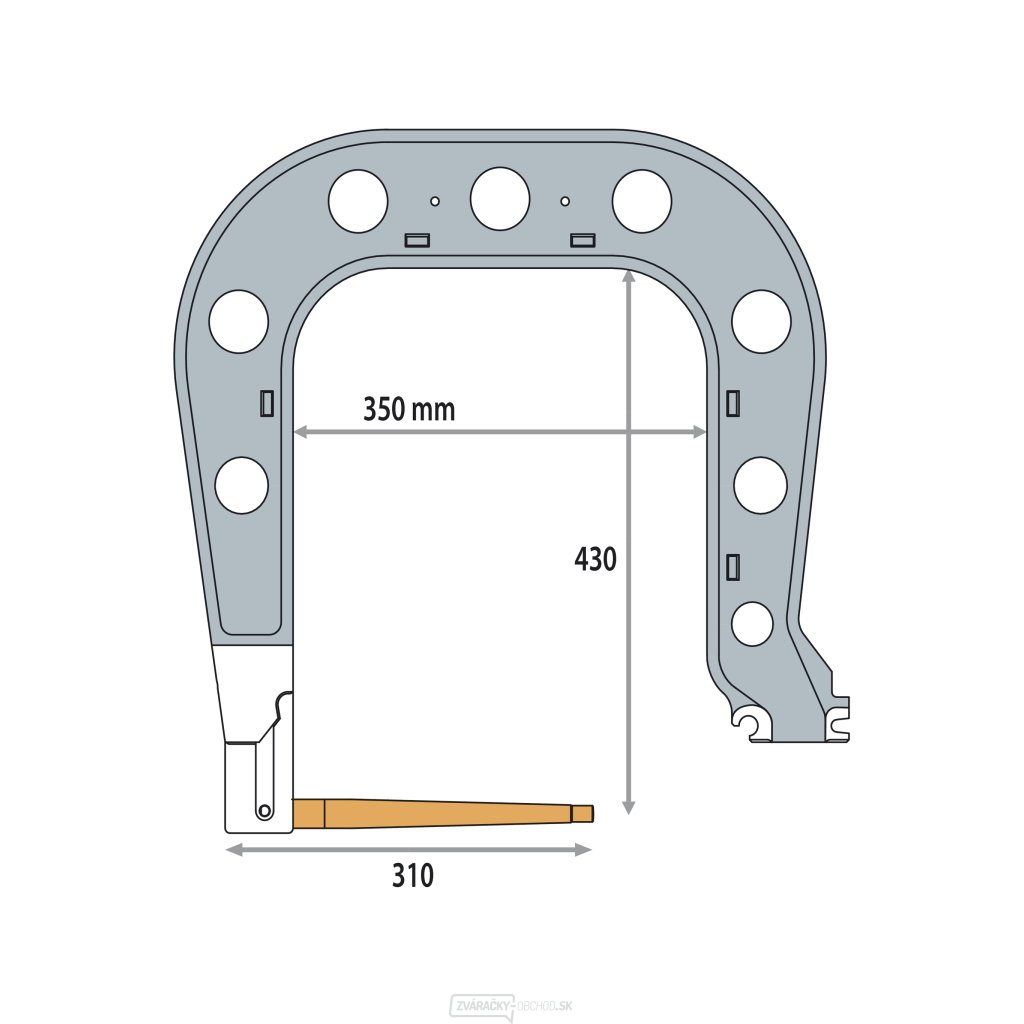 Náhradné rameno pre bodovacie kliešte VAS GYS typ C7 - izolované