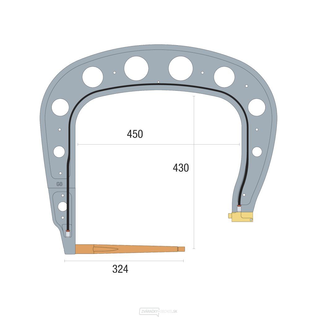 Náhradné rameno pre bodovacie kliešte GYS G8 - izolované Náhradné rameno pre bodovacie kliešte GYS G8 - izolované gallery main image