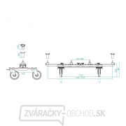 Manipulačný vozík GYS JACK AUTO ROLL 1,2 T - 1,55 m Náhľad