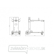 Zvárací vozík GYS 10m3 L podpera podávača drôtu Náhľad