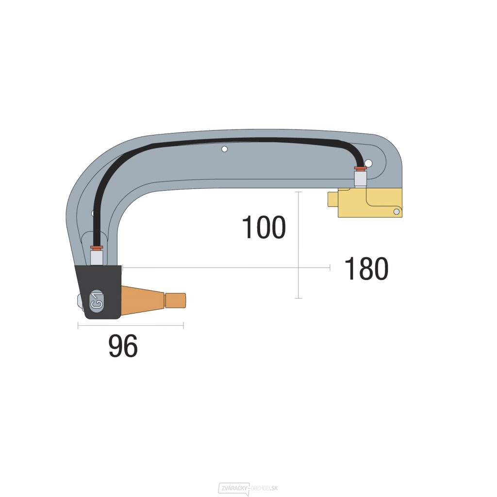 Náhradné rameno pre bodovacie kliešte GYS G1 - izolované Náhradné rameno pre bodovacie kliešte GYS G1 - izolované gallery main image