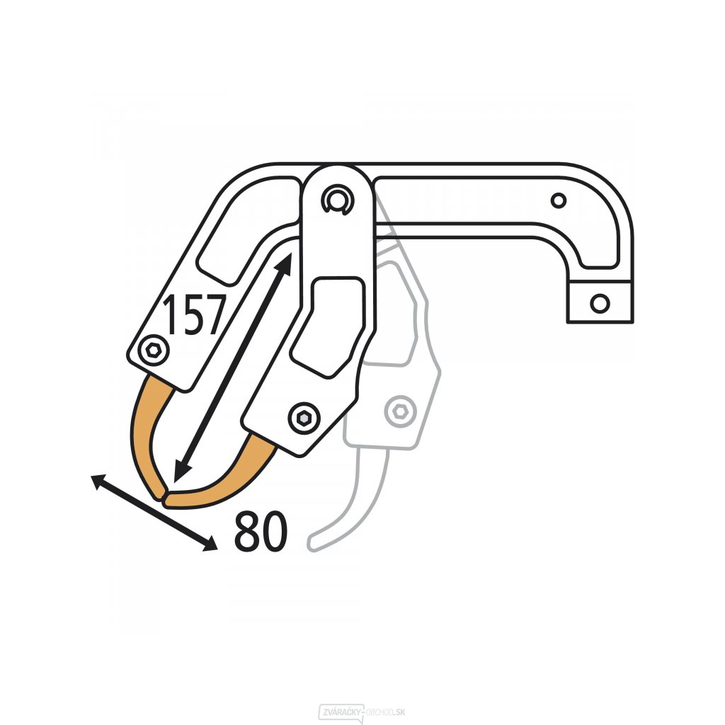 Náhradné rameno pre pneumatické bodovacie kliešte GYS typ RC4 Náhradné rameno pre pneumatické bodovacie kliešte GYS typ RC4 gallery main image