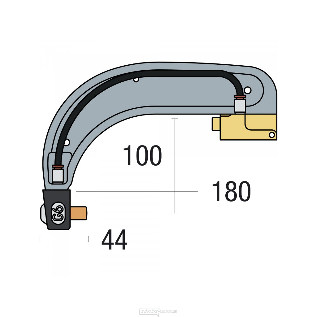 Náhradné rameno pre bodovacie kliešte GYS G6 - izolované Náhradné rameno pre bodovacie kliešte GYS G6 - izolované gallery main image