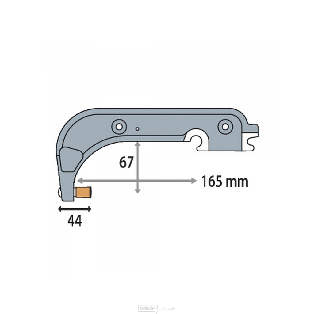 Náhradné rameno pre bodovacie kliešte GYS typ C12 - izolované