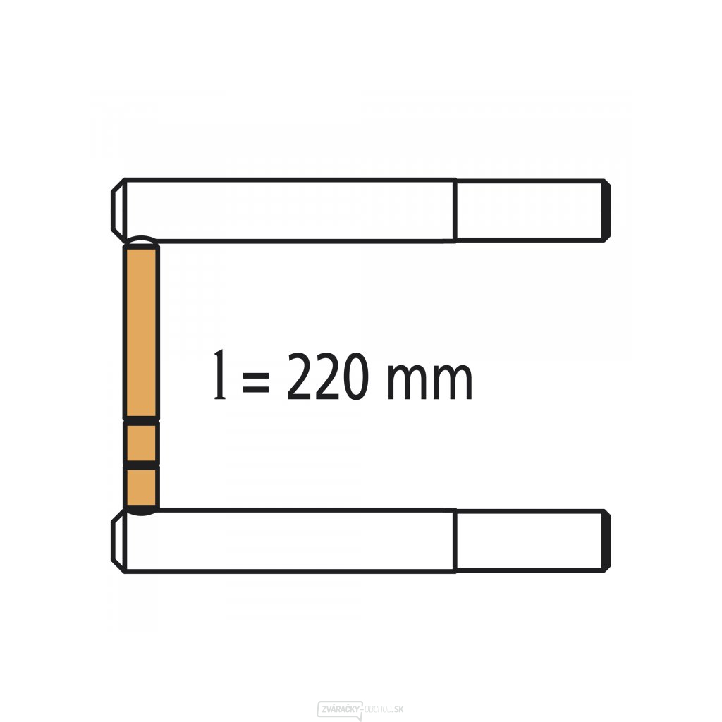 Náhradné rameno pre pneumatické bodovacie kliešte GYS typ RX2