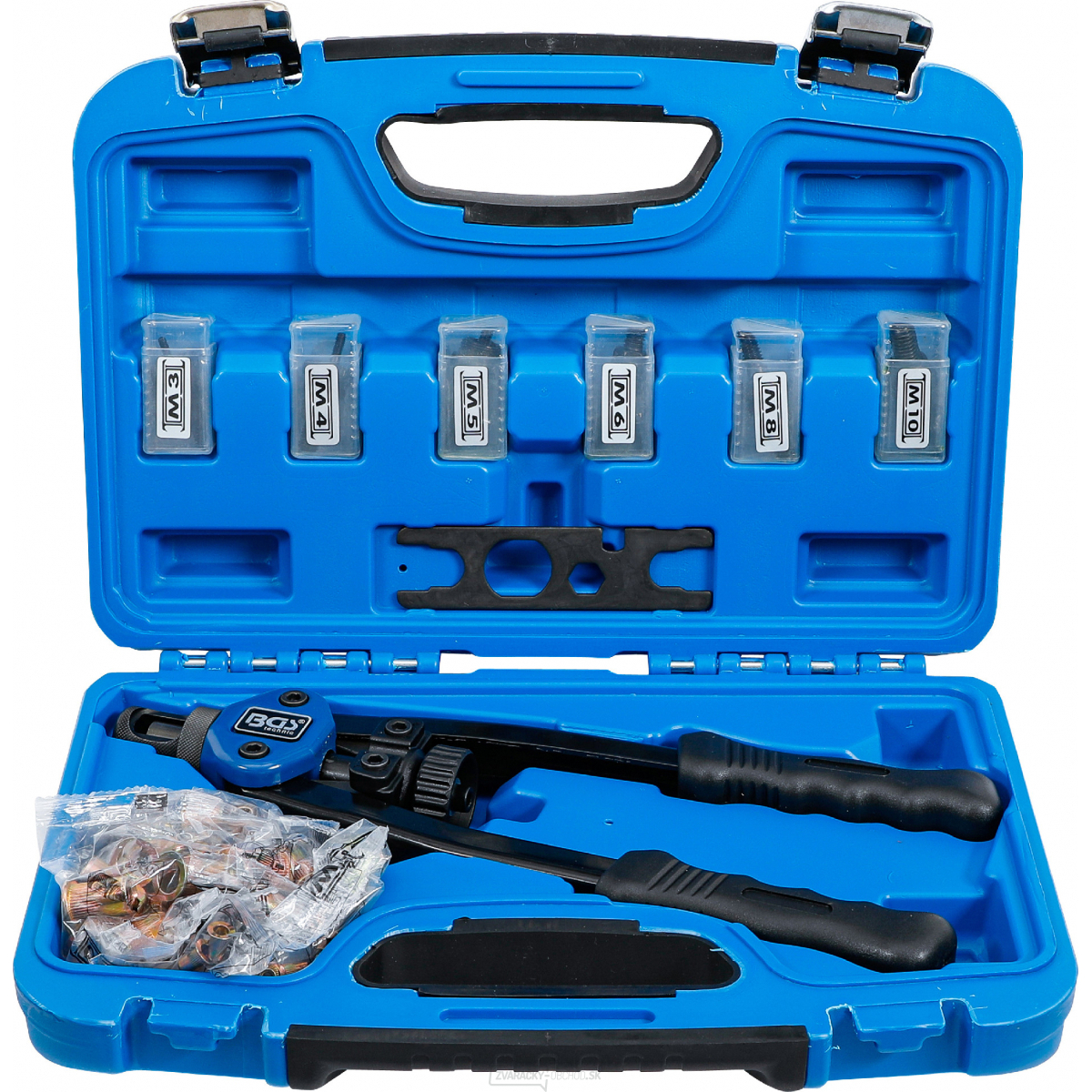 Súprava klieští na nitovacie matice | M3 - M10 | 68dielna, BGS 408