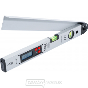 Digitálny LCD uhlomer s vodováhou | 450 mm, BGS 50440