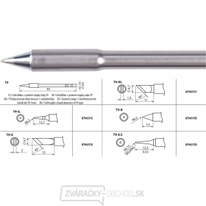 Hrot spájkovací, T9-B