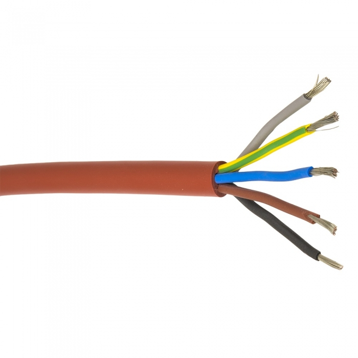 Silikónový kábel HARVIA SIHF 5 x 2,5 mm/3 m LG2435