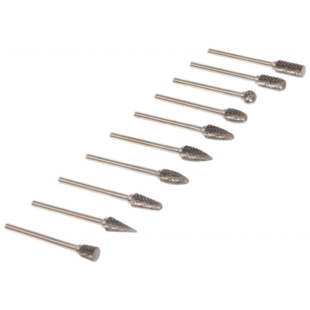 Extol - Frézy mini, karbidová sada 10ks