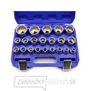 21dielna sada nástrčných kľúčov, 12hranných, 8-36 mm CRV 50BV30 (8) Náhľad