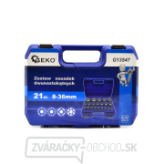 21dielna sada nástrčných kľúčov, 12hranných, 8-36 mm CRV 50BV30 (8) Náhľad