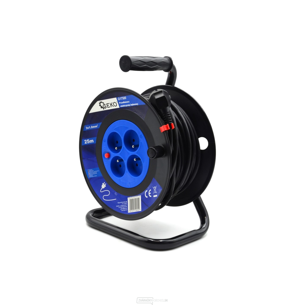 Elektrický navijak predlžovací kábel 3x1,0mm2 25m