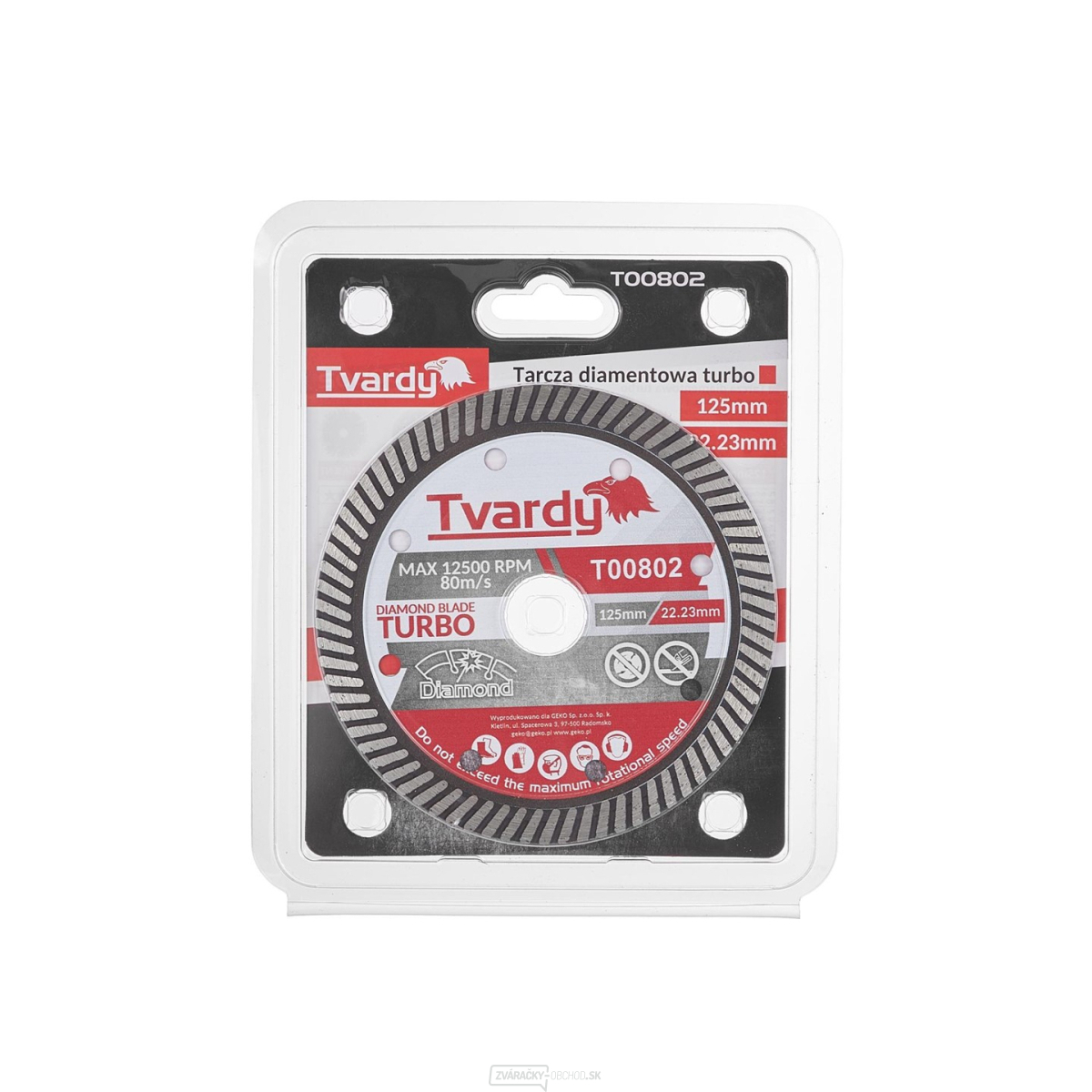 Turbo diamantový kotúč 125x10x22,23mm 