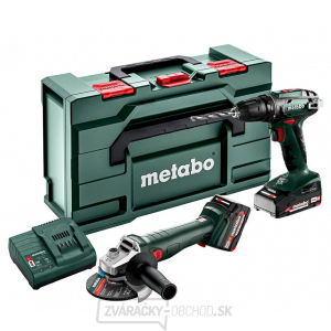 Metabo - Combo set Vŕtací skrutkovač + Uhlová brúska