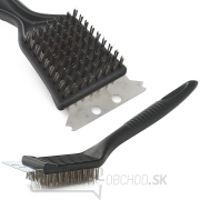 Drôtená kefa so škrabkou 2v1 - na čistenie grilu  Drôtená kefa so škrabkou 2v1 - na čistenie grilu  náhled