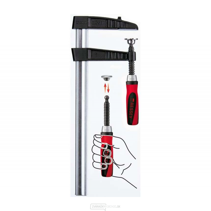 Bessey TGK50-2K výstuha pre skrutky z tvrdenej liatiny 500/120 mm