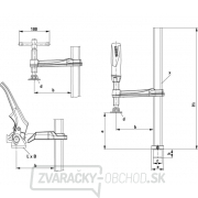 Bessey TW16-20-10-2K (200 x 100 mm) Náhľad