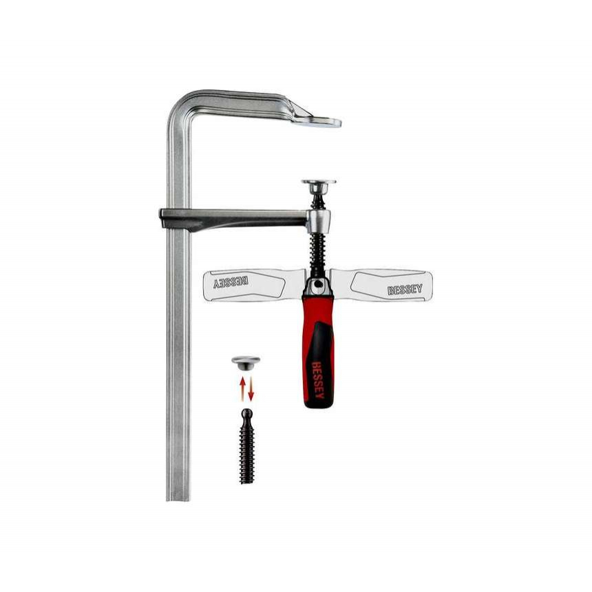 Skrutkovacia svorka Bessey GZ25KG so sklopnou rukoväťou